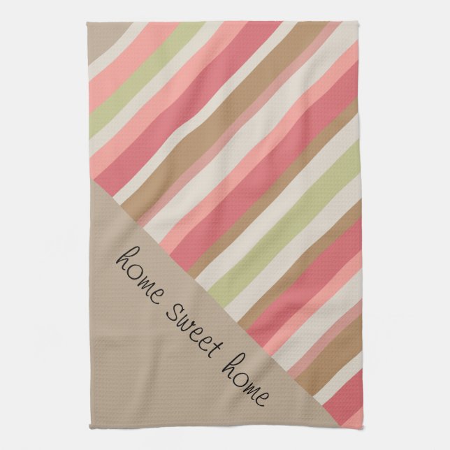 Paprika Stripes Pattern Towel (Vertical)