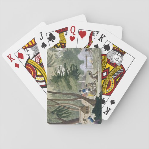 Papu tribe on the Isle of Rawak plate 20 from Le Playing Cards