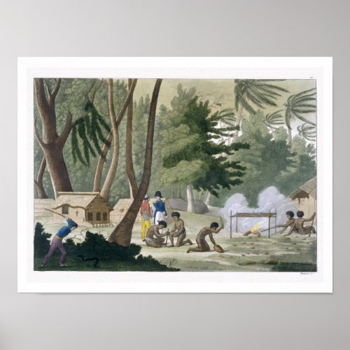 Papu tribe on the Isle of Rawak plate 20 from Le Poster