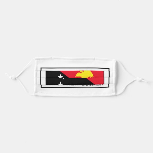 Papua New Guinea Adult Cloth Face Mask (Front, Folded)