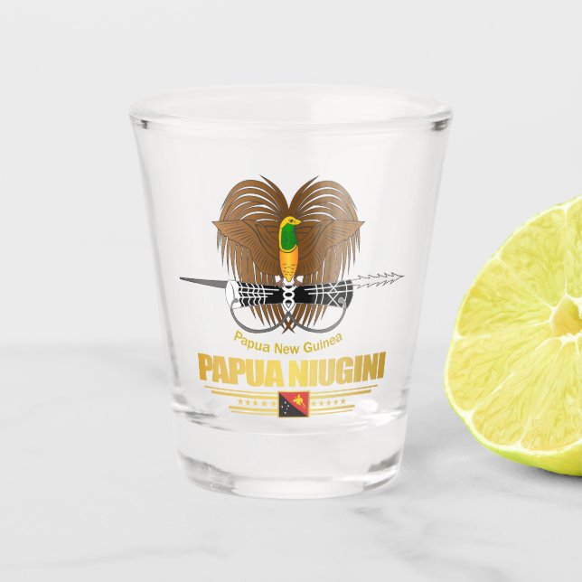Papua New Guinea COA Shot Glass (Front)