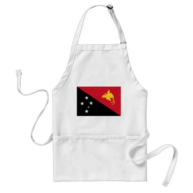 Papua New Guinea Flag Adult Apron (Front)