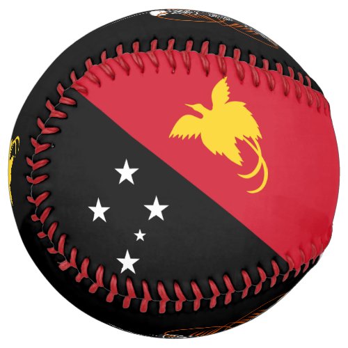 Papua New Guinea Flag and Coat of Arms Patriotic Softball