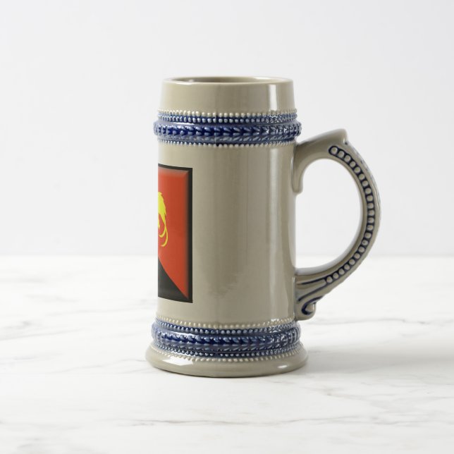 Papua New Guinea Flag Beer Stein (Right)