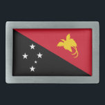 Papua New Guinea Flag Belt Buckle<br><div class="desc">Patriotic flag of Papua New Guinea.</div>