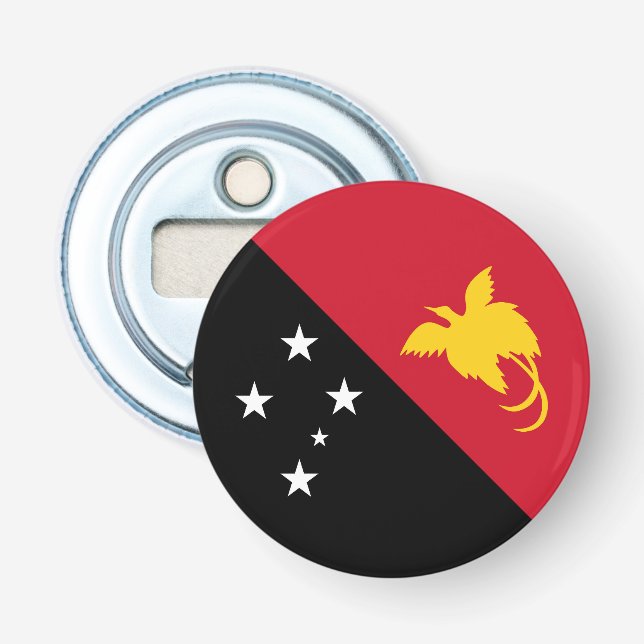Papua New Guinea flag Bottle Opener (Front)