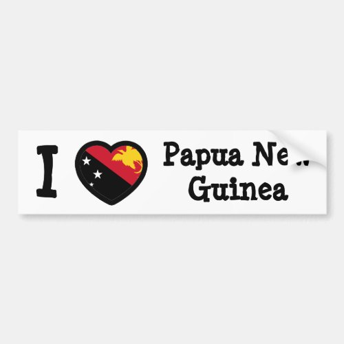 Papua New Guinea Flag Bumper Sticker