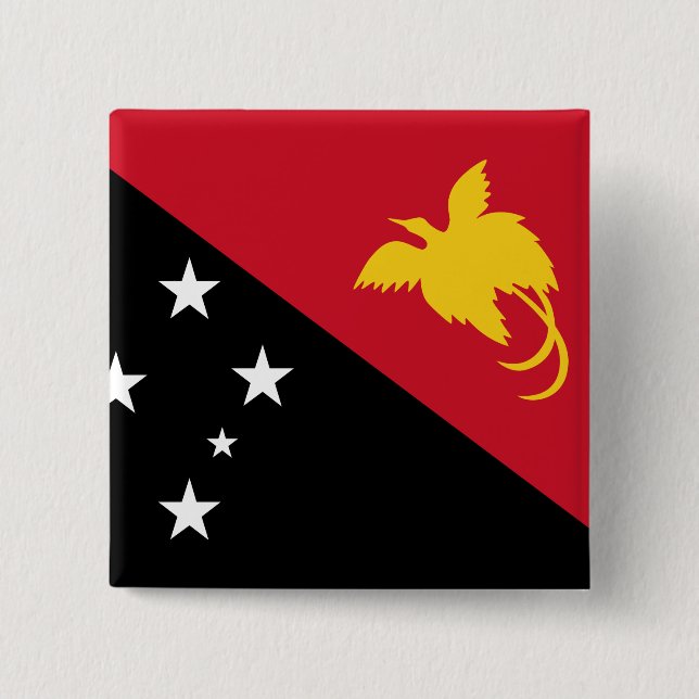 Papua New Guinea Flag Button (Front)