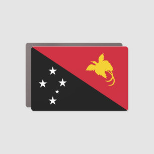 Papua New Guinea Flag Car Magnet