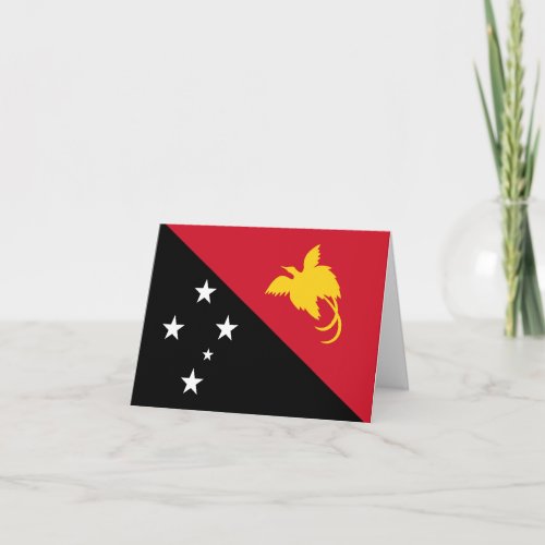 Papua New Guinea Flag Card