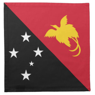 Papua New Guinea Flag Cloth Napkin