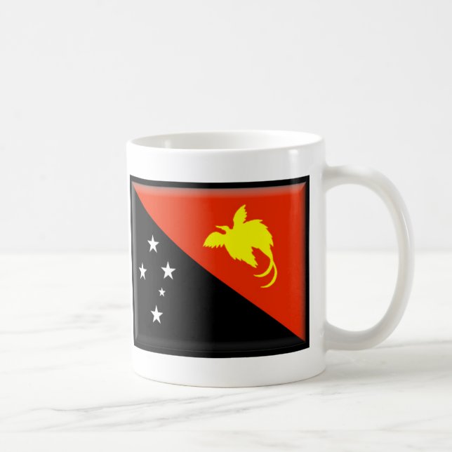Papua New Guinea Flag Coffee Mug (Right)