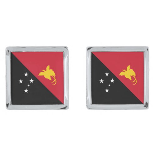 Papua New Guinea flag Cufflinks
