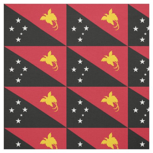 Papua New Guinea Flag Fabric