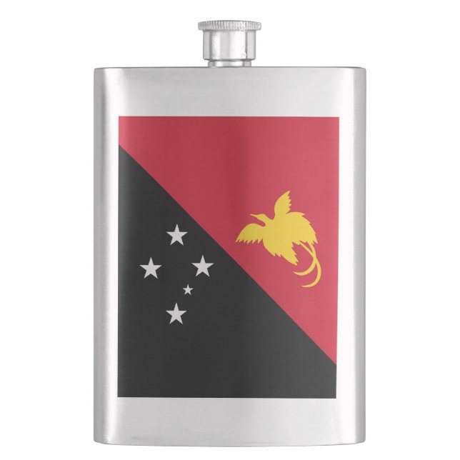 Papua New Guinea flag Flask (Front)