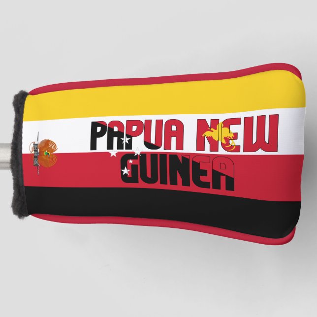 Papua New Guinea Flag Gorgeous Patriotic Golf Head Cover (Front)
