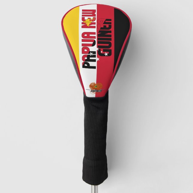 Papua New Guinea Flag Gorgeous Patriotic Golf Head Cover (Front)