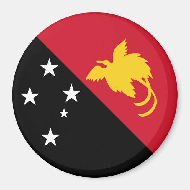 Papua New Guinea Flag Magnet (Front)