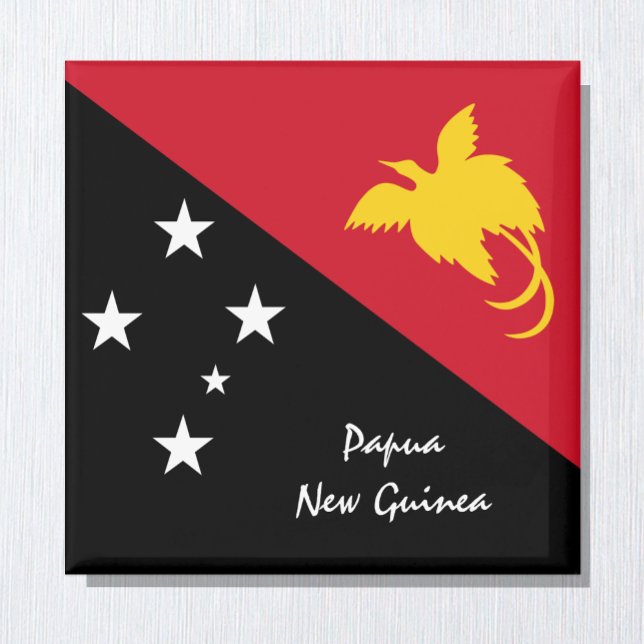 Papua New Guinea flag Magnet, Oceania holiday Magnet (Creator Uploaded)