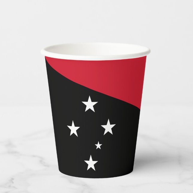 Papua New Guinea Flag Paper Cups (Front)