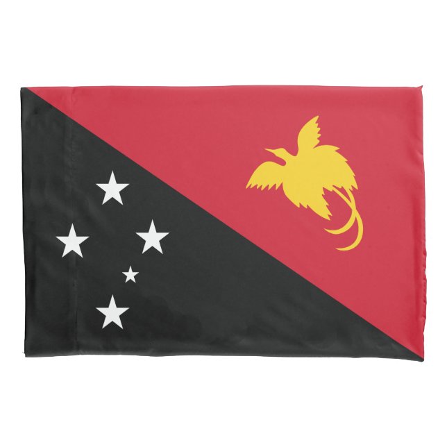 Papua New Guinea Flag Pillow Case (Front)