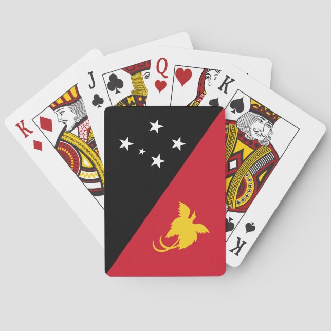 Papua New Guinea Flag Poker Cards (Back)