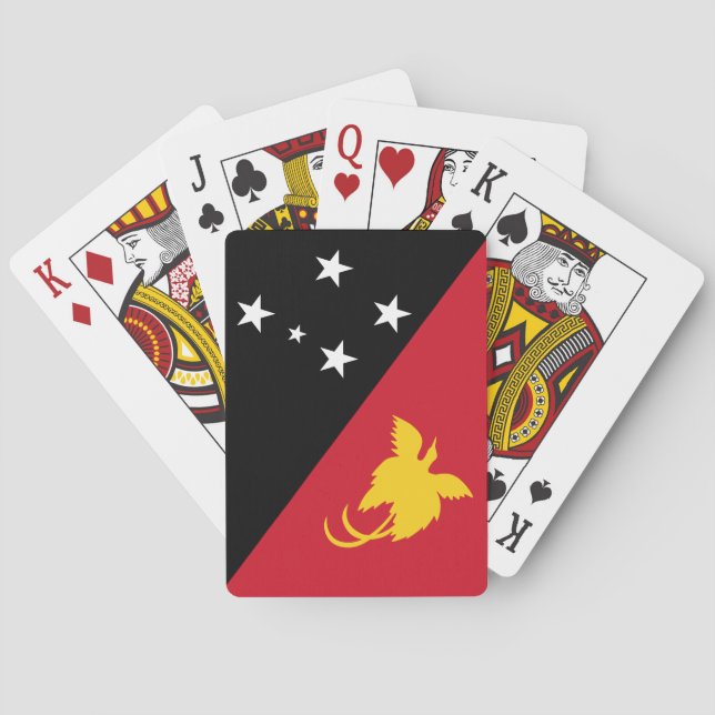 Papua New Guinea Flag Poker Cards (Back)