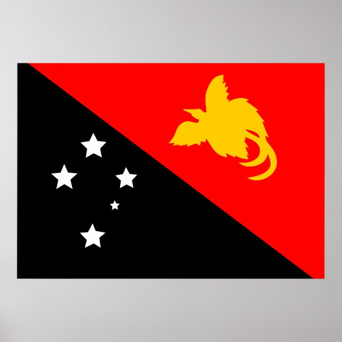 Papua New Guinea Flag Posters