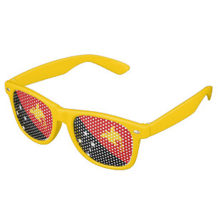 Papua New Guinea Flag Retro Sunglasses