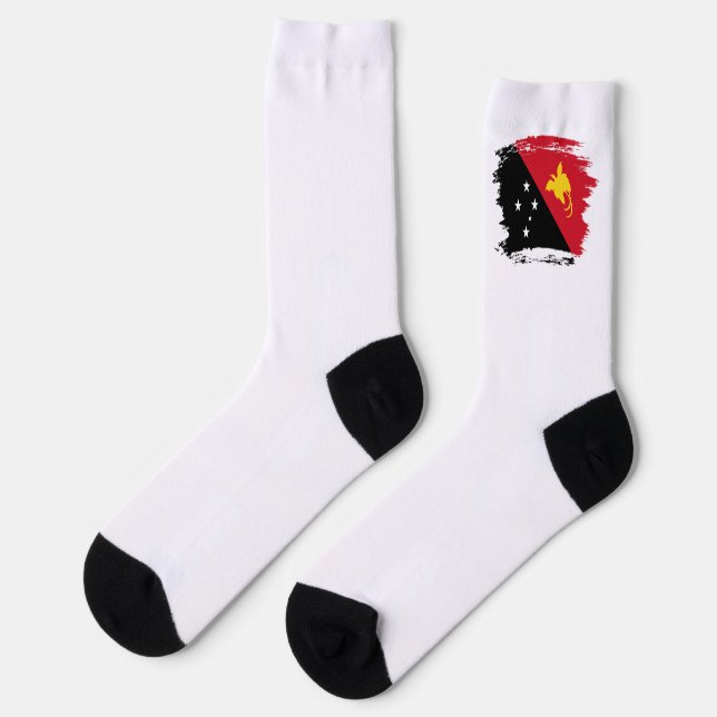 Papua New Guinea flag Socks (Left)