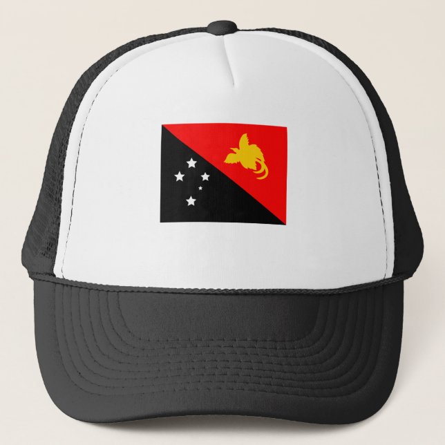 Papua New Guinea Flag Trucker Hat (Front)