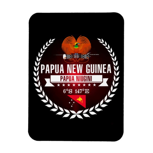Papua New Guinea Magnet (Vertical)