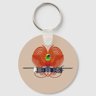 Papua New Guinea National Emblem Keychain
