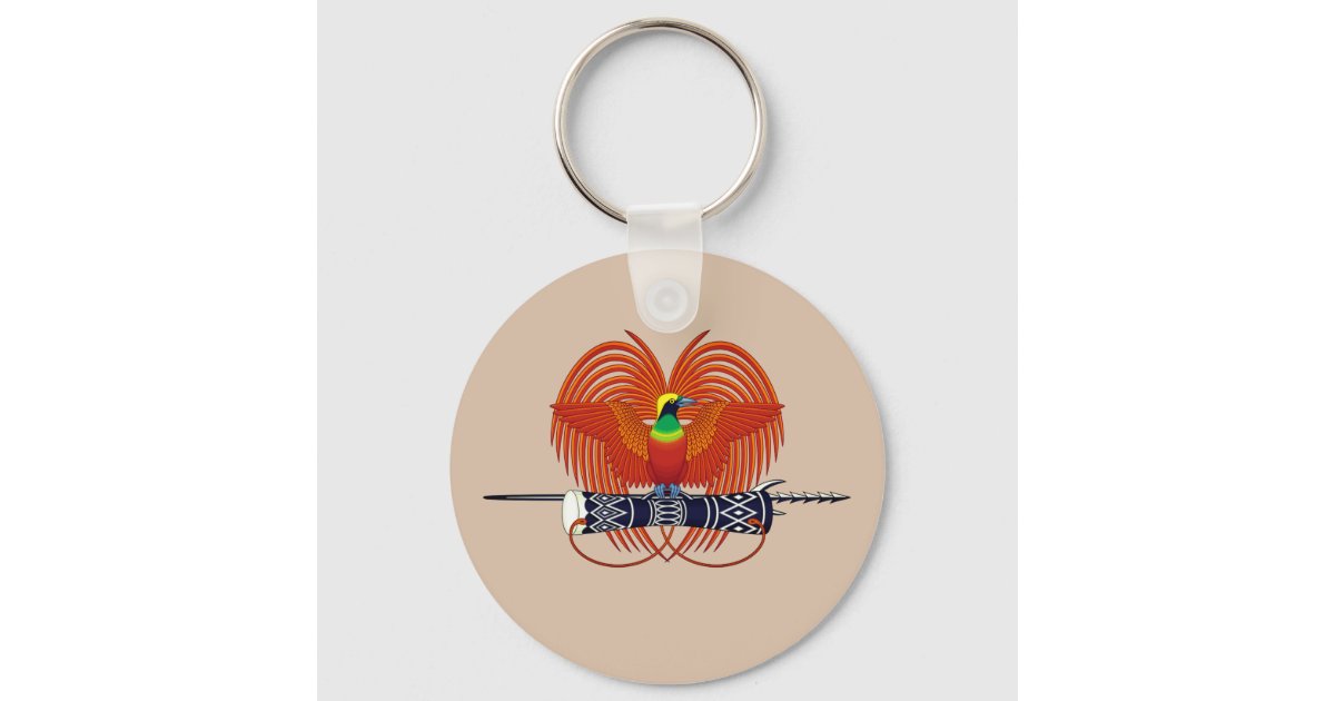 Papua New Guinea National Emblem Keychain | Zazzle