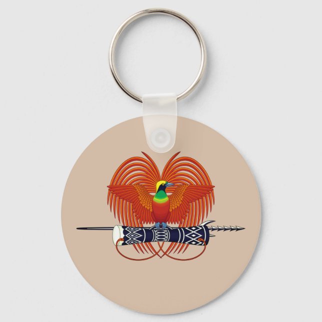 Papua New Guinea National Emblem Keychain (Front)