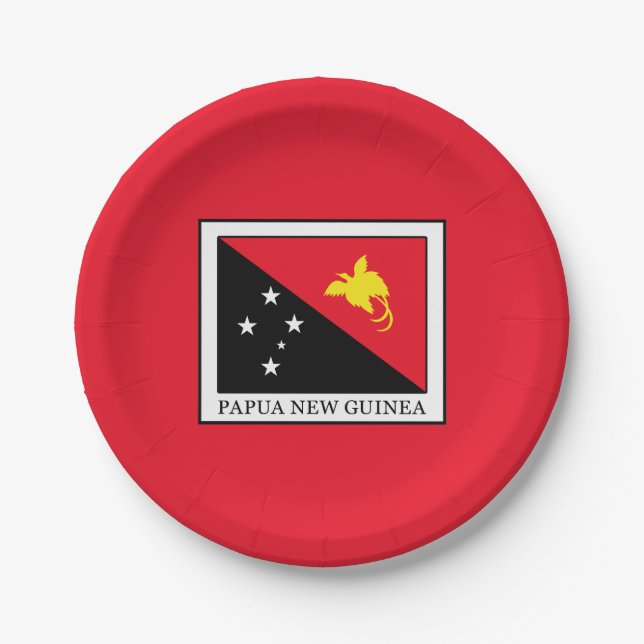 Papua New Guinea Paper Plates (Front)