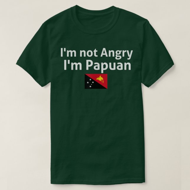 Papua New Guinea Papuan Flag 51 T-Shirt (Design Front)