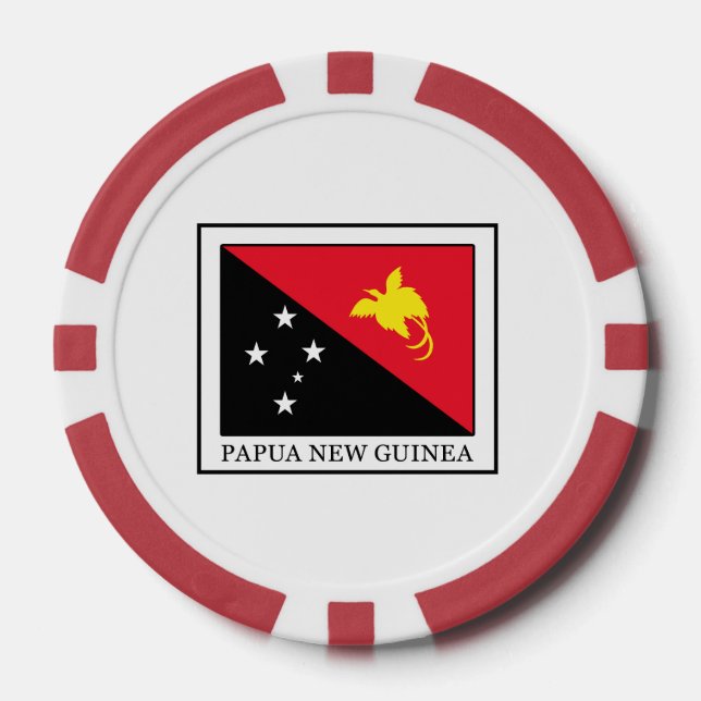 Papua New Guinea Poker Chips (Front)