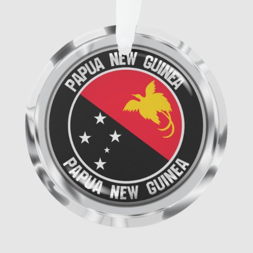 Papua New Guinea Round Emblem Ornament