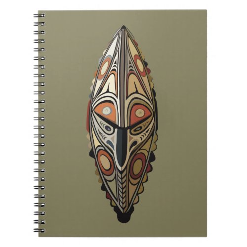 Papua New Guinea Sepik Tribal Mask Notebook
