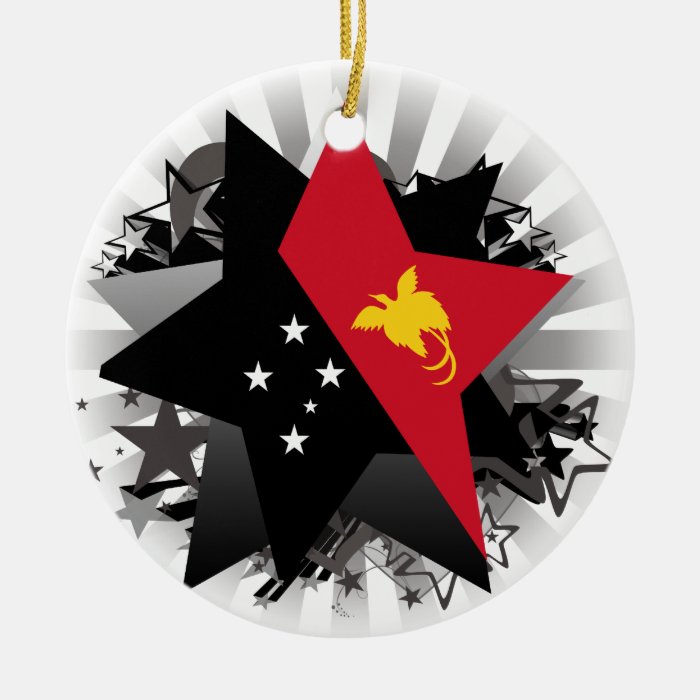 Papua New Guinea Star Christmas Ornaments