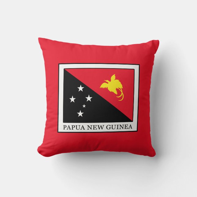 Papua New Guinea Throw Pillow (Front)