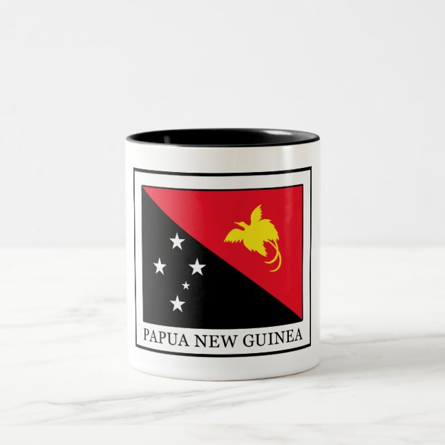 Papua New Guinea Two-Tone Coffee Mug (Center)