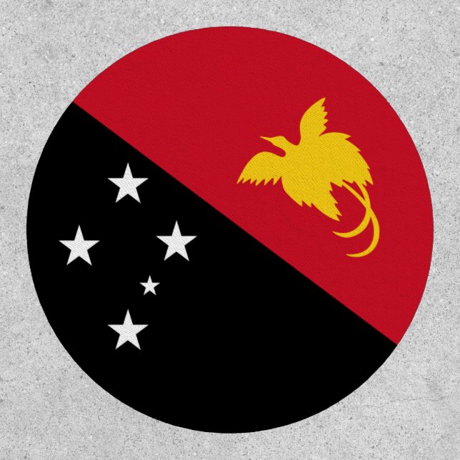 Papua New Guinean Flag, Flag of Papua New Guinea Patch (Front)
