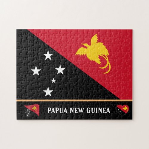 Papuan Flag  Papua country Papua New Guinea Jigsaw Puzzle