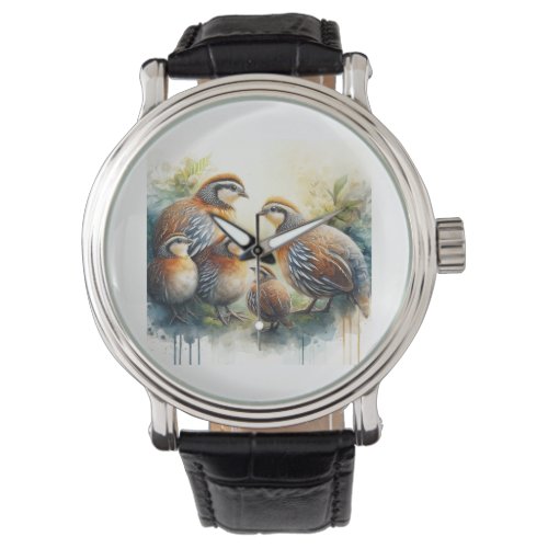 Papuan Quails 030624AREF116 _ Watercolor Watch