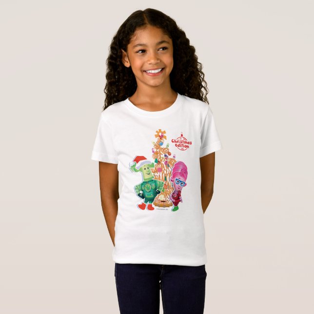 Papus and Masiya winter holiday t-shirt (Front Full)