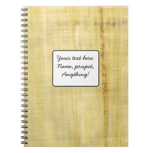 Papyrus Texture Notebook