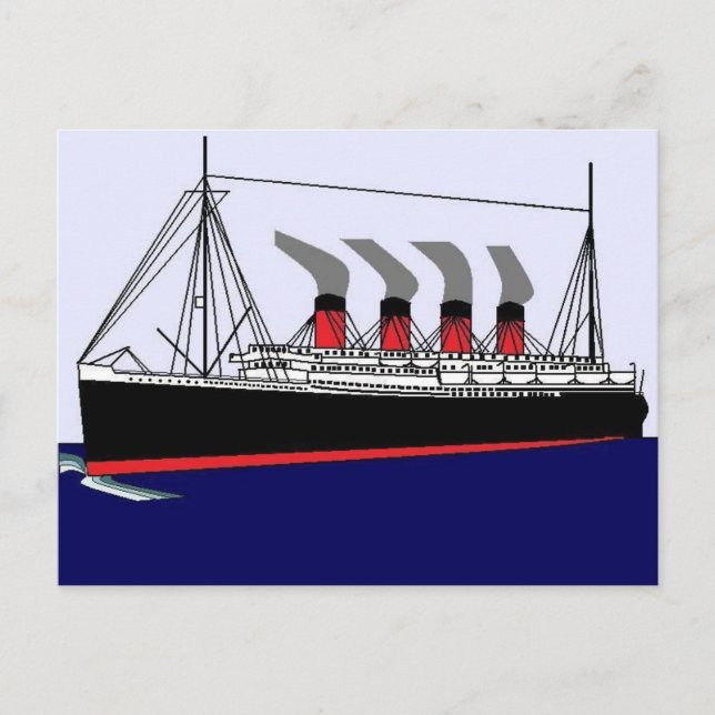 Paquebot France 1912 Postcard (Front)