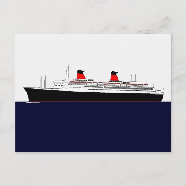 Paquebot France Postcard (Front)